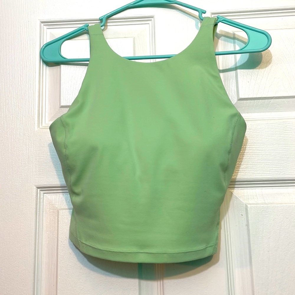 Lululemon high neck align tank in creamy mint size 6